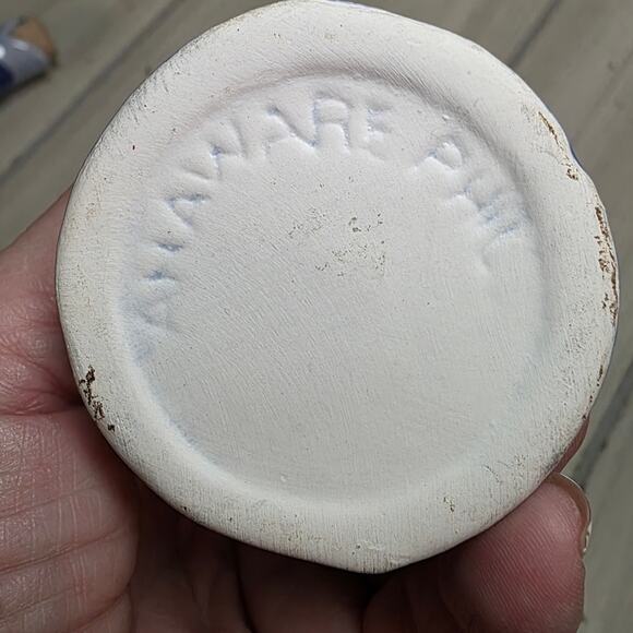 Vtg Fish Potion Bottles Vases Ceramic Pottery Shelf Sitters Decanters Blue - Picture 5 of 6